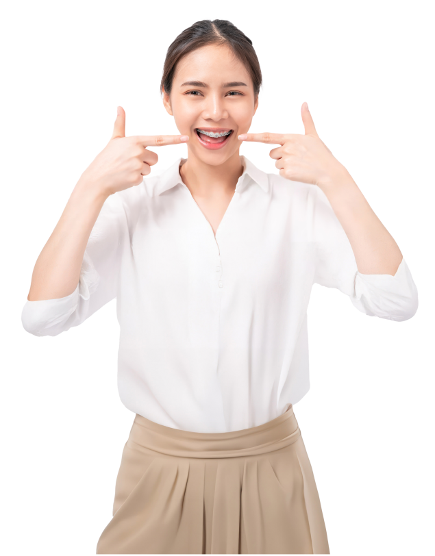 Happy patient with beautiful smile